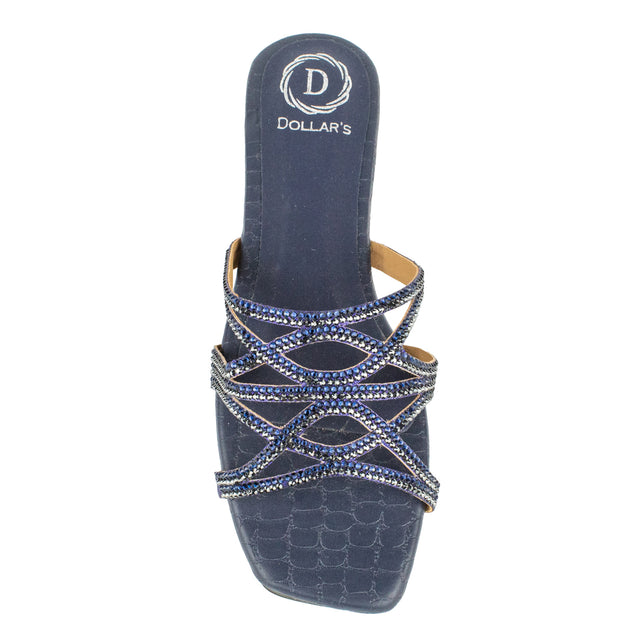 Exclusive Navy Blue Flat Slippers