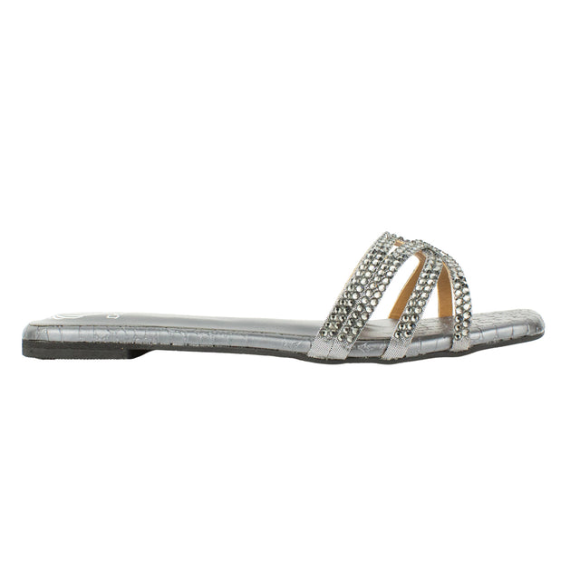 Exclusive Grey Flat Slippers