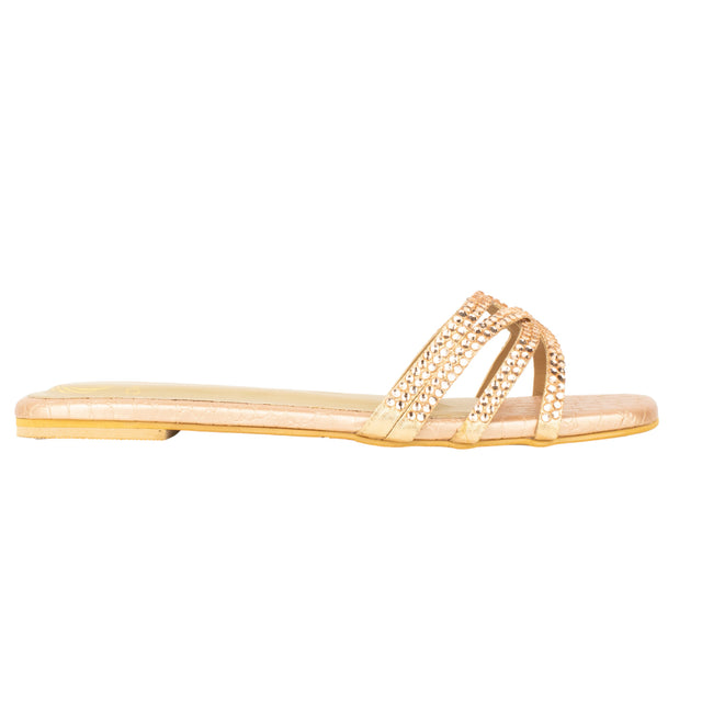 Modern Rose Flat Slippers