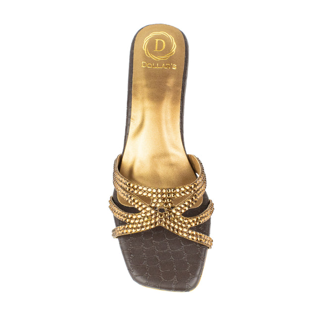 Ahlam Chic-casual Brown Block Heel Sandals