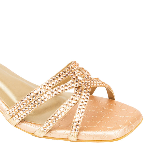 Ahlam Elevated Rose Block Heel Sandals