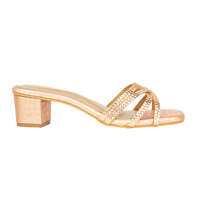 Ahlam Elevated Rose Block Heel Sandals