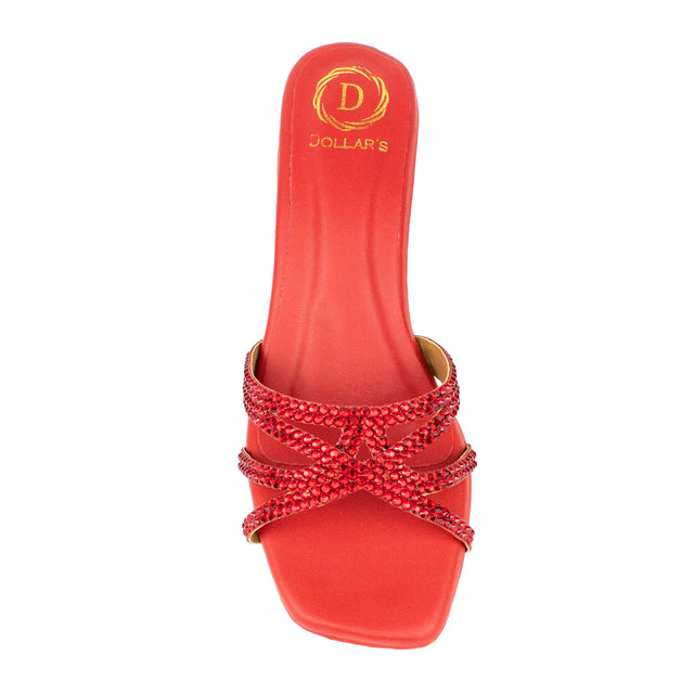Ahlam Versatile Red Block Heel Sandals