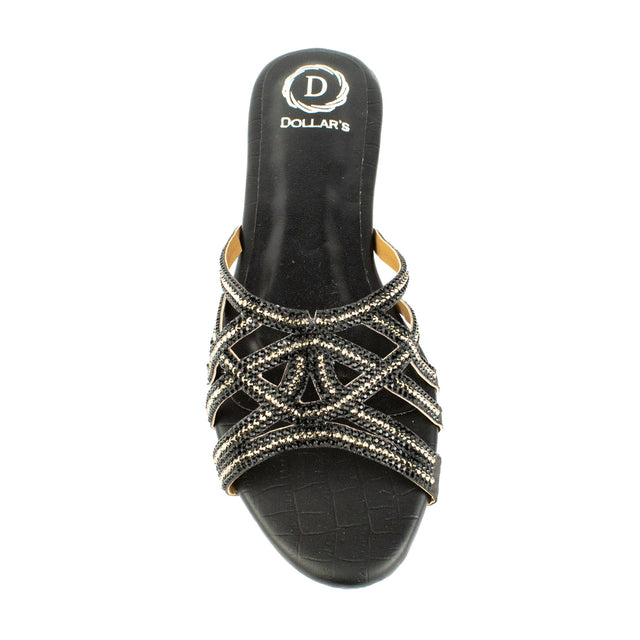 Iconic Black Flat Slippers