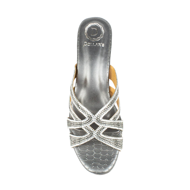 Nahla Iconic-fit Grey Block Heel Sandals