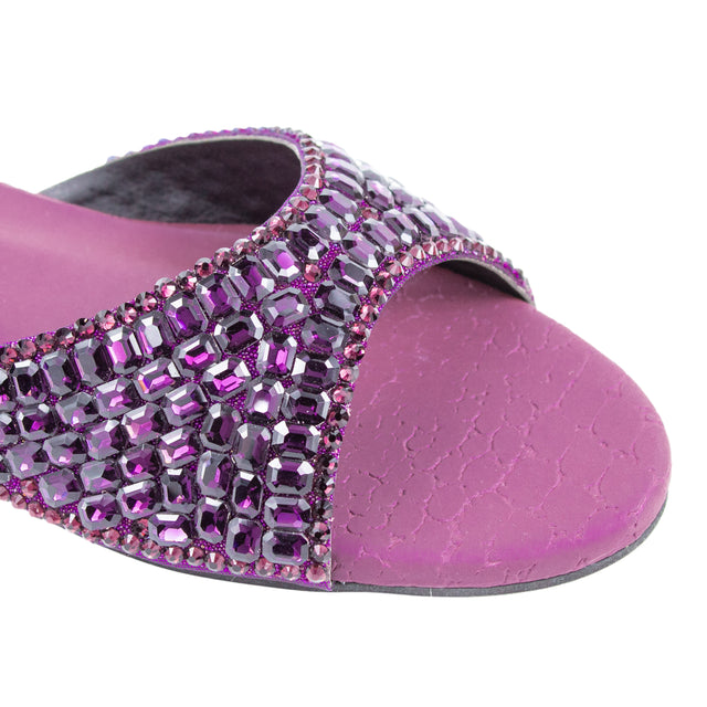 Haya Women Purple Flat Sandals