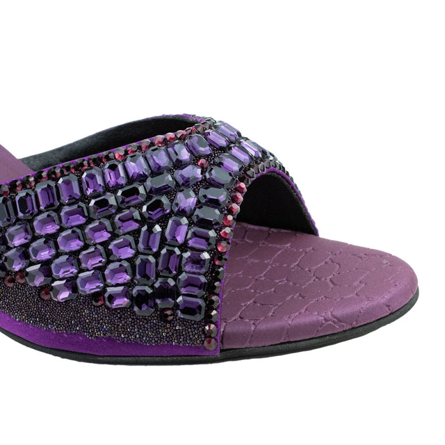 Haya Versatile Purple Pencil Heel Sandals