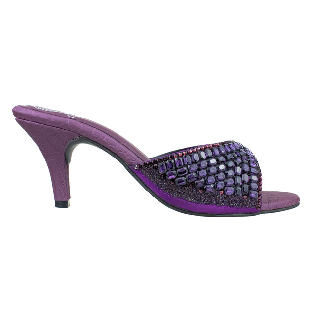 Haya Versatile Purple Pencil Heel Sandals