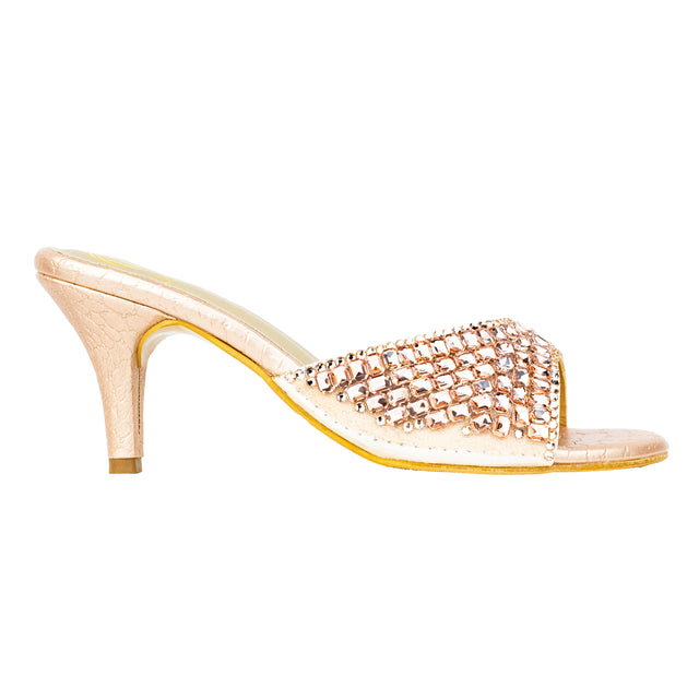 Haya Handmade Rose Pencil Heel Sandals
