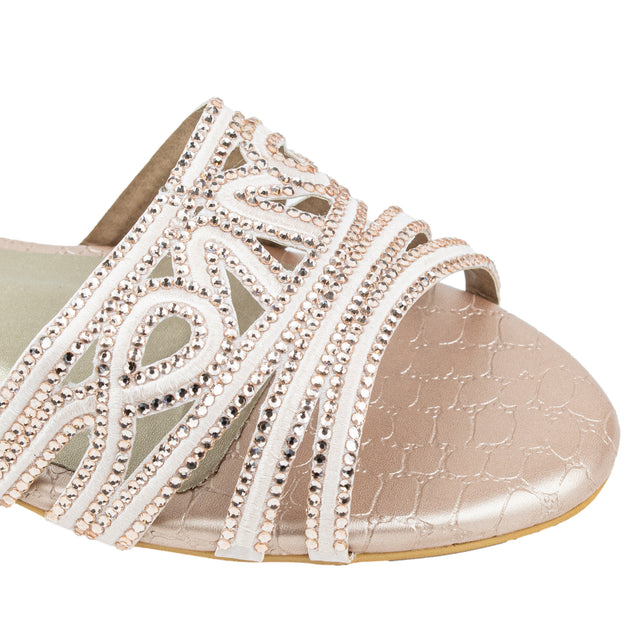 Afrah Polished Rose Flat Slippers