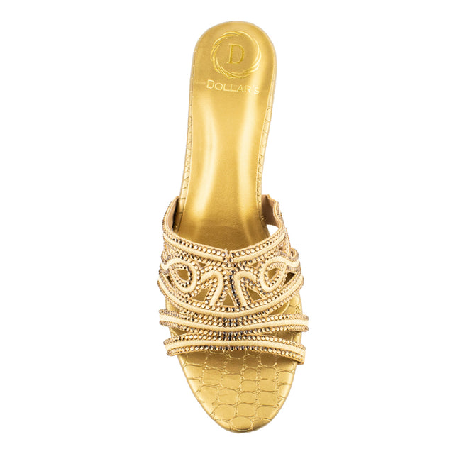 Afrah Iconic-fit Bronze Pencil Heel Sandals