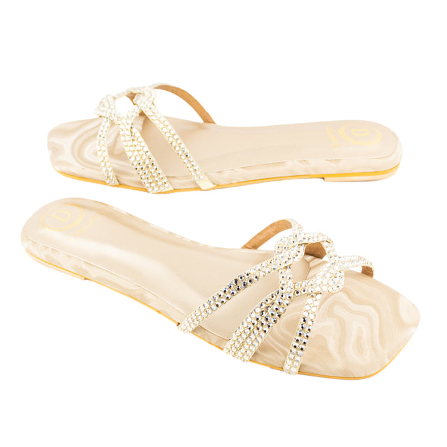 Bella Iconic-fit Nude Flat Slippers