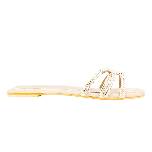 Bella Iconic-fit Nude Flat Slippers