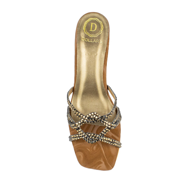Bella Timeless Brown Block Heel Sandals