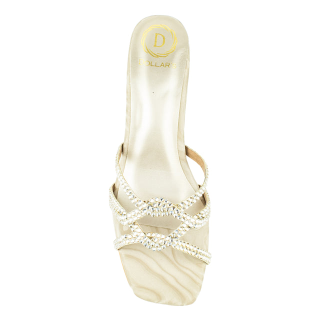 Bella Modern Nude Block Heel Sandals