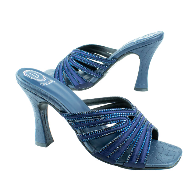 Nora Opulent Navy Blue High Heel Sandals