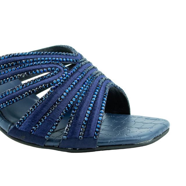 Nora Opulent Navy Blue High Heel Sandals