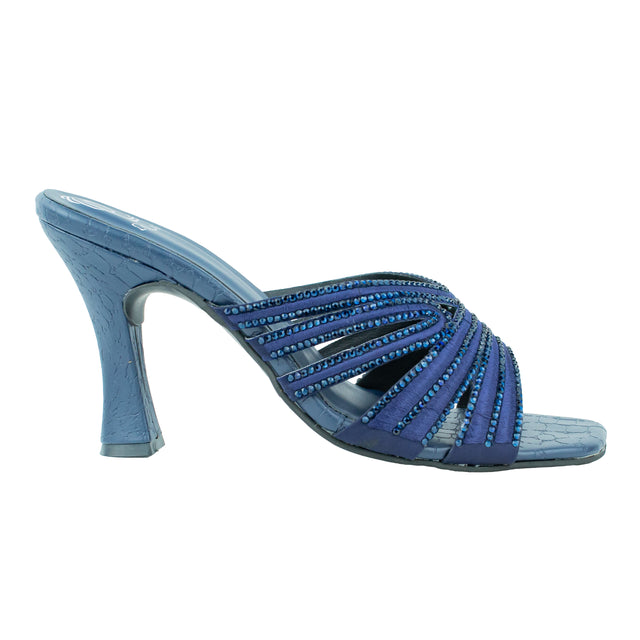 Nora Opulent Navy Blue High Heel Sandals