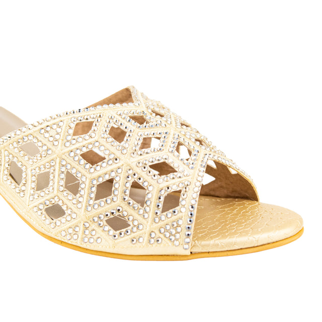 Minimalist Gold Pencil Heel Sandals