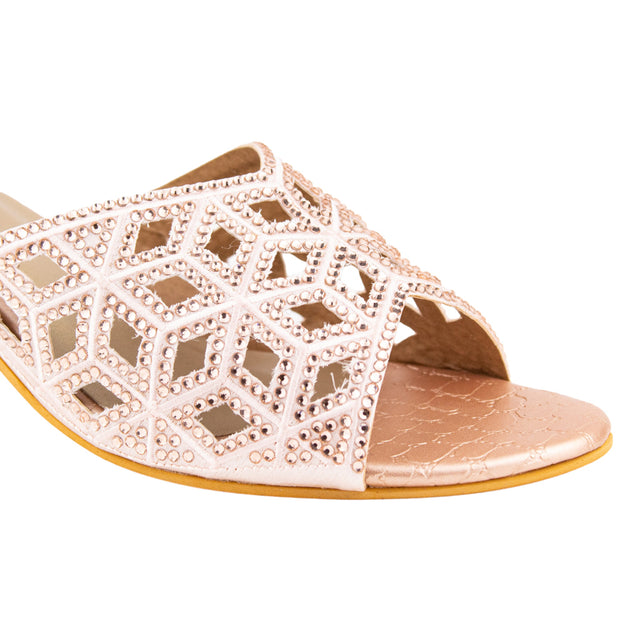 Refined Rose Pencil Heel Sandals
