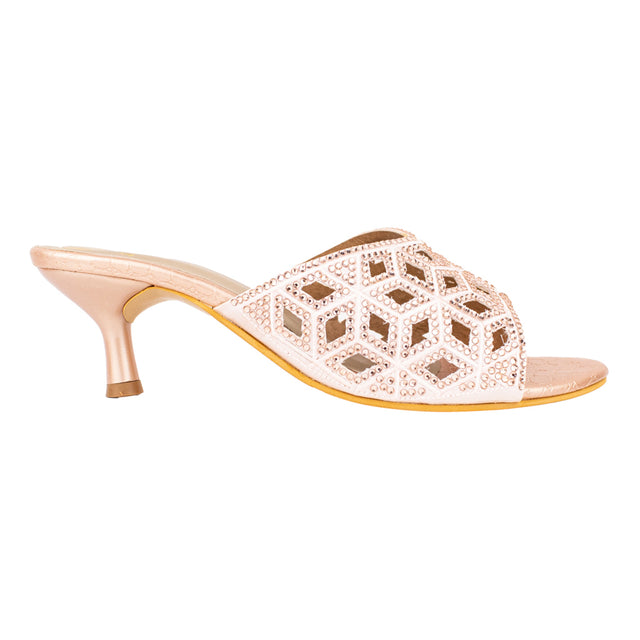 Refined Rose Pencil Heel Sandals