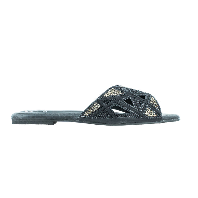Classic Black Flat Slippers