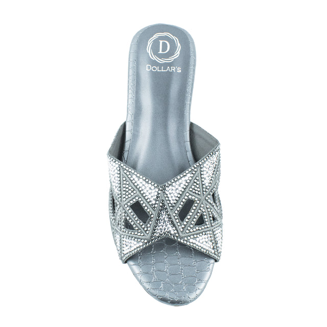 Trendy Grey Flat Slippers