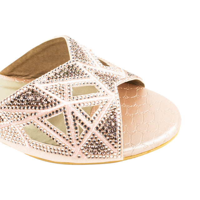 Enchanting Rose Flat Slippers