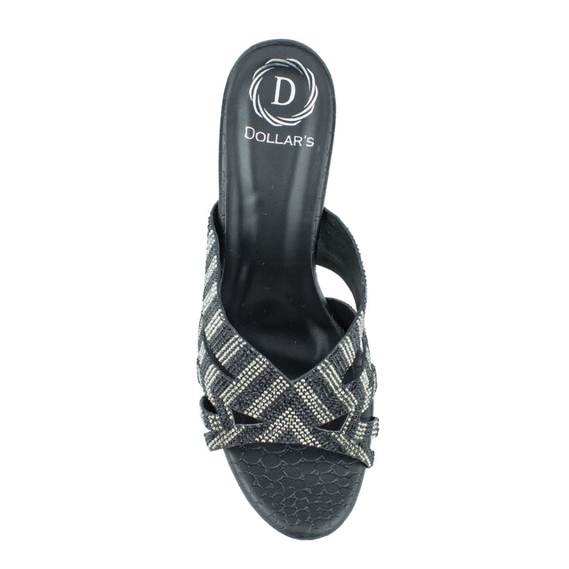 Striking Black High Heel Sandals
