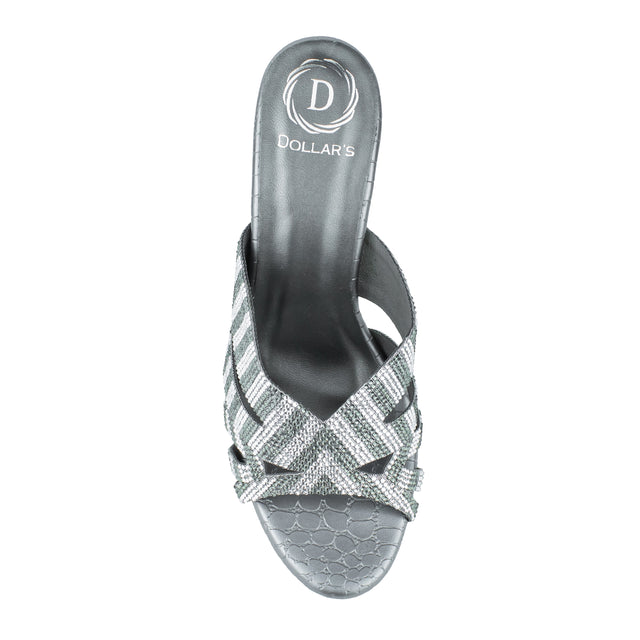 Elegant Grey High Heel Sandals