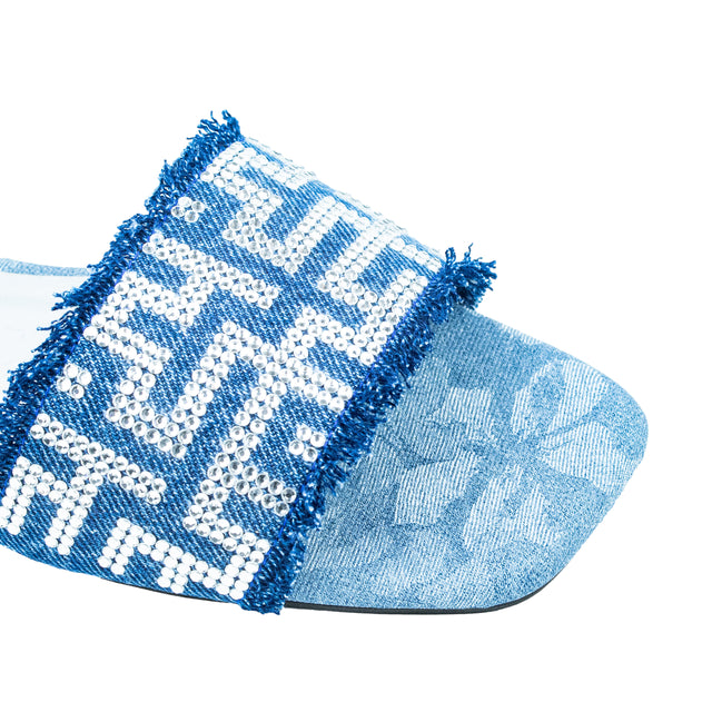 Timeless Blue Flat Slippers