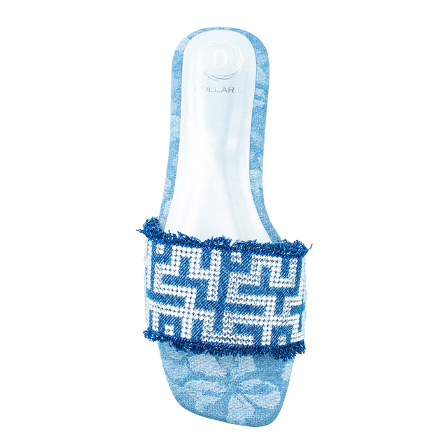 Timeless Blue Flat Slippers
