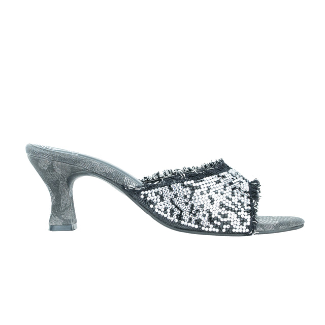 Elevated Black Pencil Heel Sandals