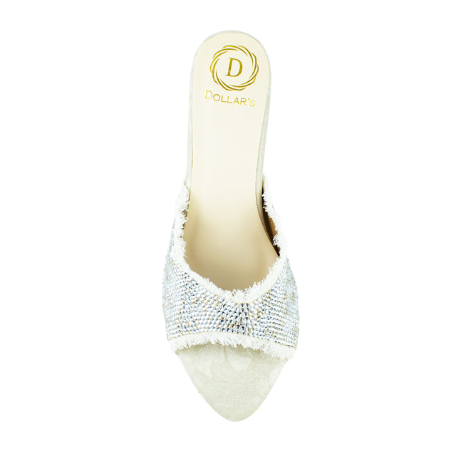 Versatile Cream Pencil Heel Sandals