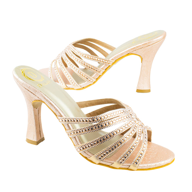 Sleek Rose High Heel Sandals