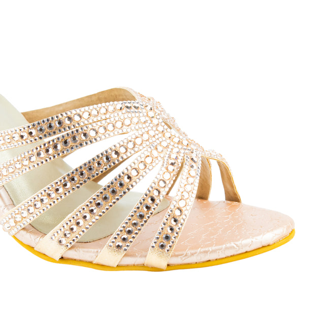 Sleek Rose High Heel Sandals