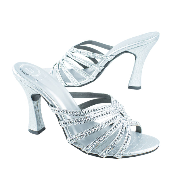 Vibrant Silver High Heel Sandals