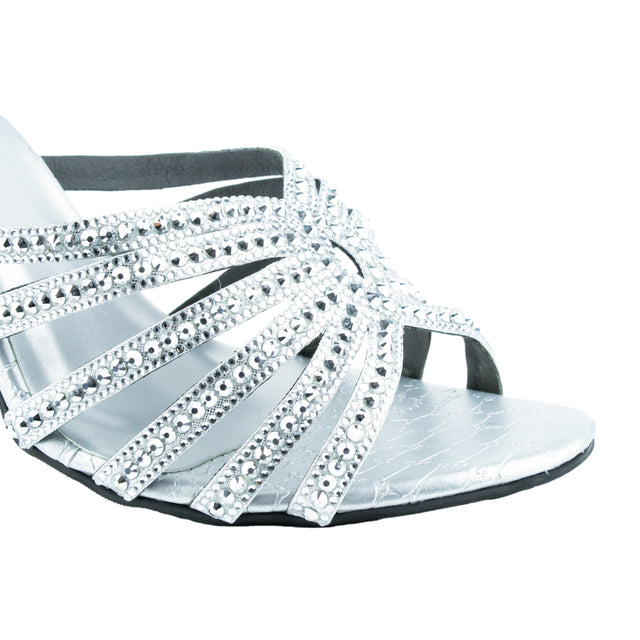 Vibrant Silver High Heel Sandals