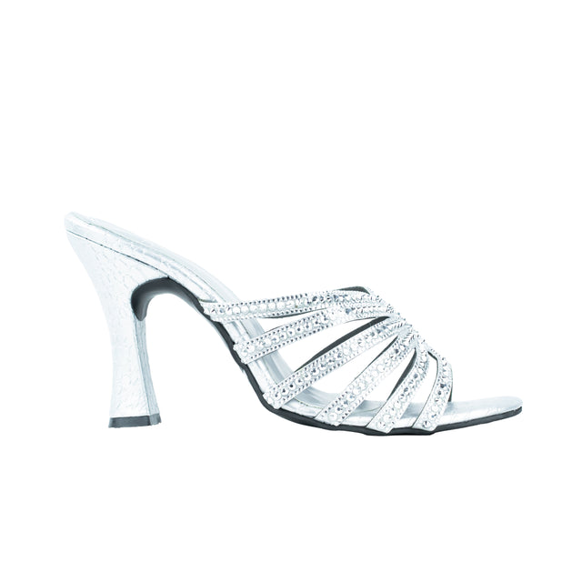 Vibrant Silver High Heel Sandals