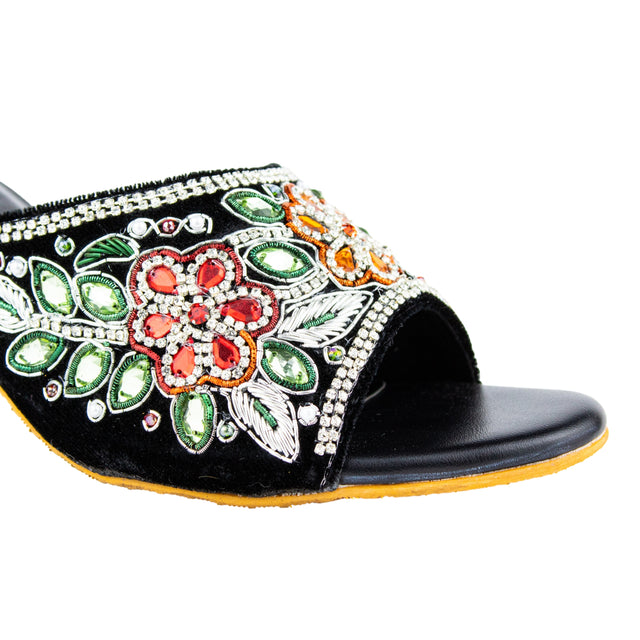 Sleek-modern Silver Multi Pencil Heel Sandals