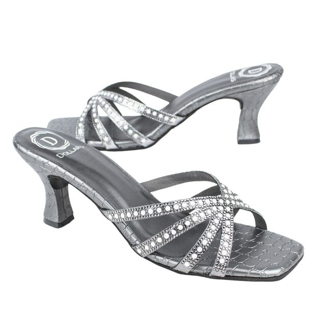 Iconic-fit Grey Pencil Heel Sandals