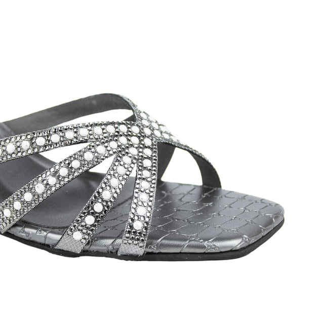 Iconic-fit Grey Pencil Heel Sandals