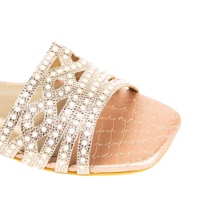 Najma Enchanting Rose Flat Slippers