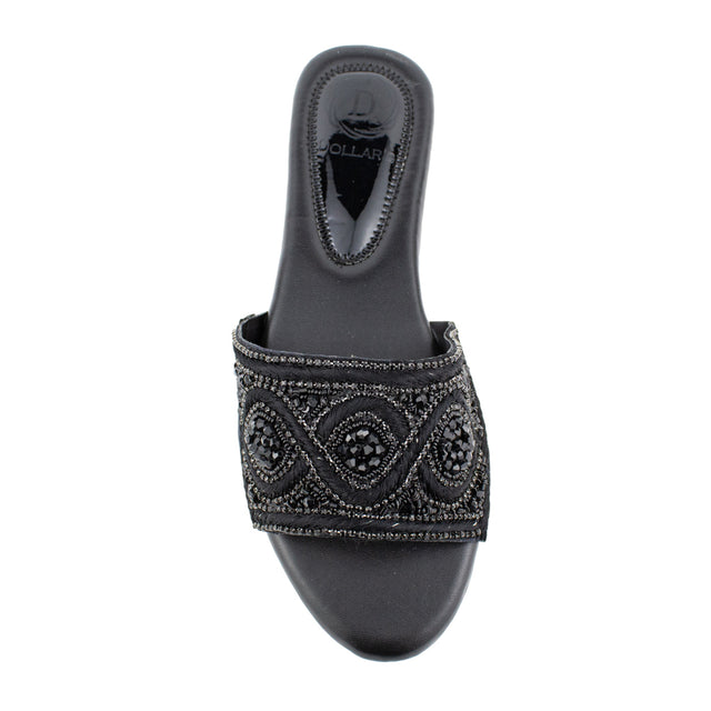 Iconic Black Flat Slippers