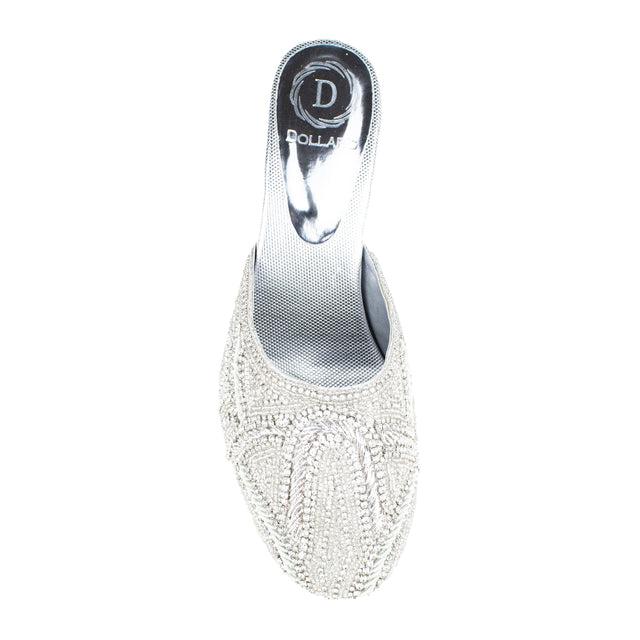 Trendy Silver Pencil Heel Sandals