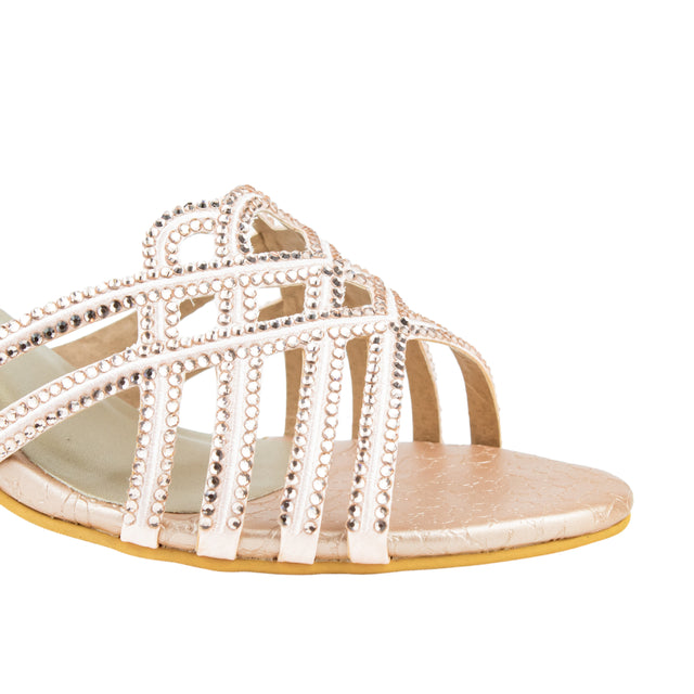 Exclusive Rose Pencil Heel Sandals