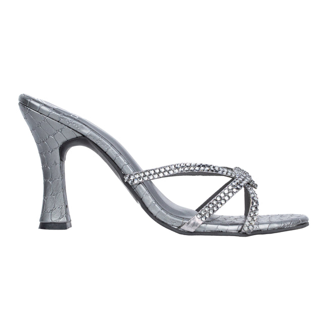 Versatile Grey High Heel Sandals