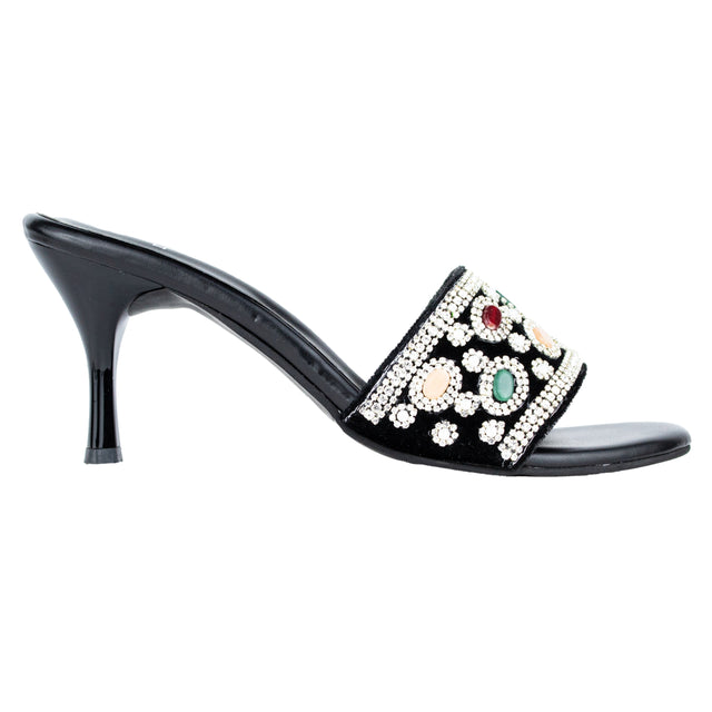 Captivating Silver Pencil Heel Sandals