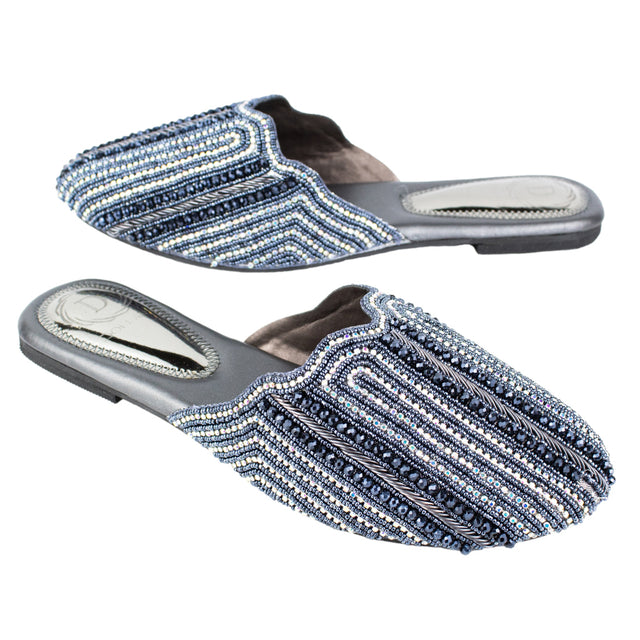 Versatile Grey Flat Slippers