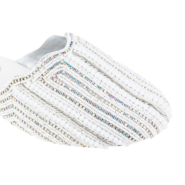 Minimalist White Flat Slippers